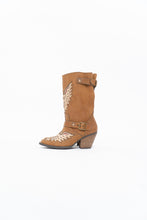 Load image into Gallery viewer, Modern x MOJO MOXY Brown Eagle Faux Leather Embroidered Cowboy Boot (8-9W)