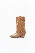 Load image into Gallery viewer, Modern x MOJO MOXY Brown Eagle Faux Leather Embroidered Cowboy Boot (8-9W)