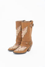 Load image into Gallery viewer, Modern x MOJO MOXY Brown Eagle Faux Leather Embroidered Cowboy Boot (8-9W)