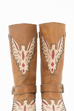 Load image into Gallery viewer, Modern x MOJO MOXY Brown Eagle Faux Leather Embroidered Cowboy Boot (8-9W)