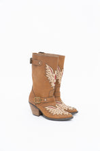 Load image into Gallery viewer, Modern x MOJO MOXY Brown Eagle Faux Leather Embroidered Cowboy Boot (8-9W)