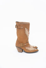 Load image into Gallery viewer, Modern x MOJO MOXY Brown Eagle Faux Leather Embroidered Cowboy Boot (8-9W)