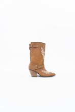 Load image into Gallery viewer, Modern x MOJO MOXY Brown Eagle Faux Leather Embroidered Cowboy Boot (8-9W)