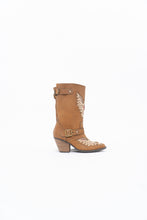 Load image into Gallery viewer, Modern x MOJO MOXY Brown Eagle Faux Leather Embroidered Cowboy Boot (8-9W)