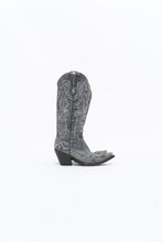 Load image into Gallery viewer, Vintage x CORRAL Grey Studded Leather Cowboy Boot (5-6W)