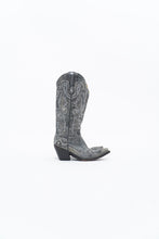 Load image into Gallery viewer, Vintage x CORRAL Grey Studded Leather Cowboy Boot (5-6W)