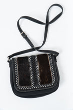 Load image into Gallery viewer, TRINITY RANCH x Black Pebble Leather Pony Hair Crossbody