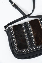 Load image into Gallery viewer, TRINITY RANCH x Black Pebble Leather Pony Hair Crossbody