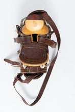 Load image into Gallery viewer, Vintage x Brown Leather Embossed Saddle Purse