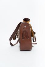 Load image into Gallery viewer, Vintage x Brown Leather Embossed Saddle Purse