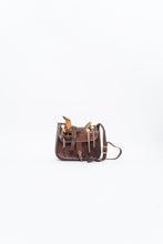 Load image into Gallery viewer, Vintage x Brown Leather Embossed Saddle Purse