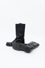 Load image into Gallery viewer, FRYE x Black Leather Harness Boot (8.5M, 9.5W)