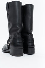 Load image into Gallery viewer, FRYE x Black Leather Harness Boot (8.5M, 9.5W)