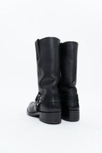 Load image into Gallery viewer, FRYE x Black Leather Harness Boot (8.5M, 9.5W)