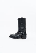 Load image into Gallery viewer, FRYE x Black Leather Harness Boot (8.5M, 9.5W)