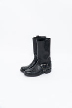 Load image into Gallery viewer, FRYE x Black Leather Harness Boot (8.5M, 9.5W)
