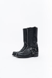 FRYE x Black Leather Harness Boot (8.5M, 9.5W)
