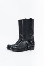 Load image into Gallery viewer, FRYE x Black Leather Harness Boot (8.5M, 9.5W)