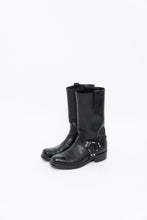 Load image into Gallery viewer, FRYE x Black Leather Harness Boot (8.5M, 9.5W)
