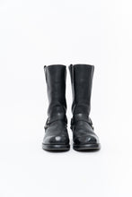 Load image into Gallery viewer, FRYE x Black Leather Harness Boot (8.5M, 9.5W)