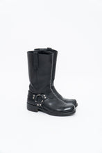 Load image into Gallery viewer, FRYE x Black Leather Harness Boot (8.5M, 9.5W)