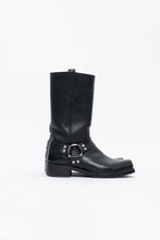Load image into Gallery viewer, FRYE x Black Leather Harness Boot (8.5M, 9.5W)