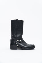 Load image into Gallery viewer, FRYE x Black Leather Harness Boot (8.5M, 9.5W)