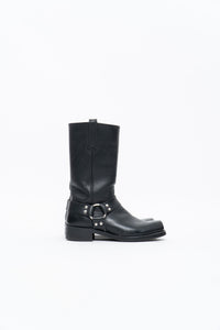 FRYE x Black Leather Harness Boot (8.5M, 9.5W)
