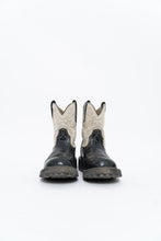 Load image into Gallery viewer, Vintage x ARIAT Fat Baby Black, White Leather Cowboy Boot (7.5W)