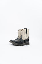 Load image into Gallery viewer, Vintage x ARIAT Fat Baby Black, White Leather Cowboy Boot (7.5W)