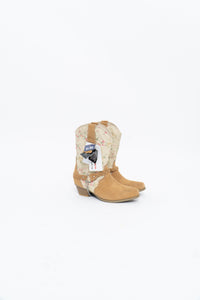 Vintage x Tan Floral Chain Deadstock Cowboy Boot (6.5W)