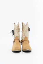 Load image into Gallery viewer, Vintage x Tan Floral Chain Deadstock Cowboy Boot (6.5W)