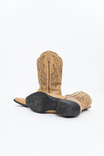 Load image into Gallery viewer, Vintage x ARIAT Beige, Black Embroidered Cowboy Boot (7.5W)