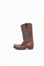 Load image into Gallery viewer, Vintage x FRYE Floral Embroidered Leather Cowboy Boot (6-6.5W)