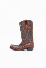 Load image into Gallery viewer, Vintage x FRYE Floral Embroidered Leather Cowboy Boot (6-6.5W)