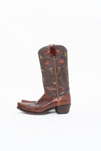 Load image into Gallery viewer, Vintage x FRYE Floral Embroidered Leather Cowboy Boot (6-6.5W)