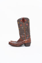Load image into Gallery viewer, Vintage x FRYE Floral Embroidered Leather Cowboy Boot (6-6.5W)