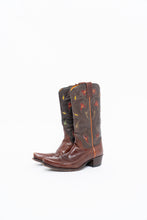 Load image into Gallery viewer, Vintage x FRYE Floral Embroidered Leather Cowboy Boot (6-6.5W)