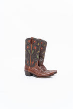 Load image into Gallery viewer, Vintage x FRYE Floral Embroidered Leather Cowboy Boot (6-6.5W)