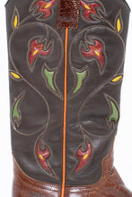 Load image into Gallery viewer, Vintage x FRYE Floral Embroidered Leather Cowboy Boot (6-6.5W)