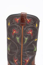 Load image into Gallery viewer, Vintage x FRYE Floral Embroidered Leather Cowboy Boot (6-6.5W)