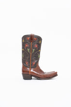 Load image into Gallery viewer, Vintage x FRYE Floral Embroidered Leather Cowboy Boot (6-6.5W)