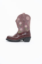 Load image into Gallery viewer, ARIAT x Purple Leather, Suede Floral Cowboy Boot (9W)