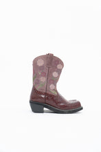 Load image into Gallery viewer, ARIAT x Purple Leather, Suede Floral Cowboy Boot (9W)