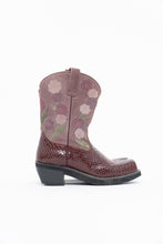 Load image into Gallery viewer, ARIAT x Purple Leather, Suede Floral Cowboy Boot (9W)