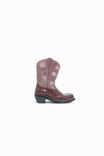 Load image into Gallery viewer, ARIAT x Purple Leather, Suede Floral Cowboy Boot (9W)