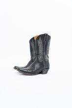 Load image into Gallery viewer, Vintage x FRYE Black, Silver Embroidered Cowboy Boot (8.5-9.5W)