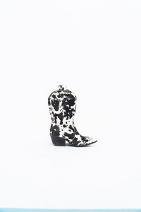 DINGO x Cow Print Pony Hair Western Boots (6.5W)