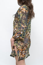 Load image into Gallery viewer, Vintage x Semi-sheer Leopard Beaded Coverup (XS-M)