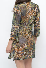 Load image into Gallery viewer, Vintage x Semi-sheer Leopard Beaded Coverup (XS-M)